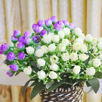1 Banda 36 Umelé Bouque Falošné Kvety Vhodné Pre Všetky Druhy Podujatí Krytý Svadobné Domov A Hotel Dekorácie