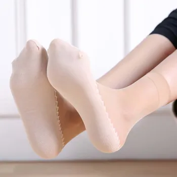 1 Pár Jar Leto Ženy Mäkké Ponožky Bežné Non-Sklzu Spodnej Spájať Módne Transparentné Dámy, Dievčatá, Tenkého Hodvábu Ponožka