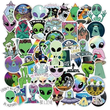10/50PCS Nové Cudzie E. T UFO Nálepky Estetické Komiksu, Anime Graffiti Pegatinas Kufor Kufor Nepremokavé Naklejki