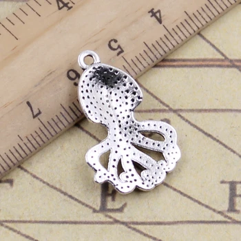 10pcs Charms Octopus 28x18mm Tibetského Striebra Farba Prívesky, Starožitné Šperky Čo HOBBY Ručné Remeslo