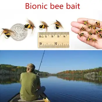 10Pcs Rybárske Návnady Umelé Hmyzu Čmeliaky Bee Ant Pstruh Fly Rybárske Lure Bionic Návnadu Náčinie, Rybárske Príslušenstvo