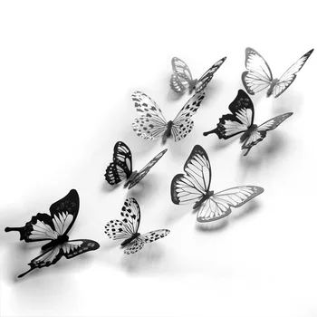 18/36pcs 3D Crystal Motýľ Samolepky na Stenu Tvorivé Motýle s Diamond Domova detská Izba Dekorácie Umenie Stenu