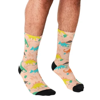 2021 Zábavné pánske ponožky modrá Lekár Vzor Vytlačené hip hop Muži Radi Ponožky chlapcov street štýl Crazy Ponožky pre mužov