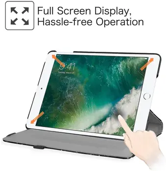 360 Stupňové Otáčanie puzdro pre iPad Vzduchu 2 Vzduchu 1 9.7 Ochranný Kryt Smart magnet Stojan pre Apple iPad 9.7 palca 2017 2018 s Perom