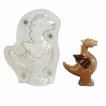 3D dinosaura Tvar Polykarbonátu čokoláda Formy Bez magnet PC Čokoláda, Formy na Pečenie Cukroví Cake Zdobenie Pečiva Nástroj