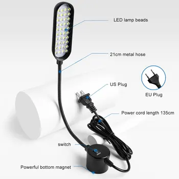 40Led Dva-Farba/Single-Farba Malé Nočné Lampy Multi-Function Flexibilné Pracovné Svetlo, Super Svetlé Šijací Stroj Svetlo, Na Sústruhu