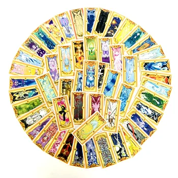 50/60Pcs Magic Cardcaptor Sakura Tarot Karty, Samolepky Mahou Clow Anime Nálepky Cosplay Hrať Hru Prop Karty, Hračky Stikcers