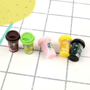 DIY Scrapbooking Živice 3D Mini Káva Fľaše, Poháre Dekorácie Remesiel Cabochon Zdobením Kawaii Príslušenstvo