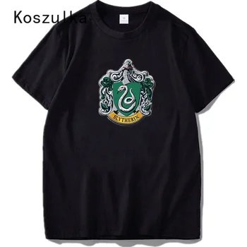 Draco Malfoy odznak tričko Ženy grafické Tees tlače Čiernej A Bielej Pár Oblečenie ulzzang japonský tričko tričko ulzzang