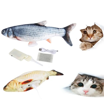 Elektronické Pet Mačka Simulácia Ryby Hračka Elektrické USB Nabíjateľné Ryby Hračky Pre Psa, Mačku Žuvacie Hračky Dodávky Výrobkov Príslušenstvo
