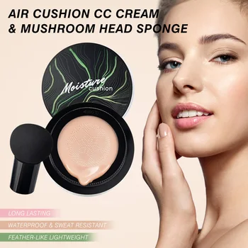 Huby Hlavu Vzduchovom Vankúši CC Krém Hydratačné Korektor Nadácie Vzduchu-priepustná Prírodné Leštenie make-up BB Cream Kozmetika