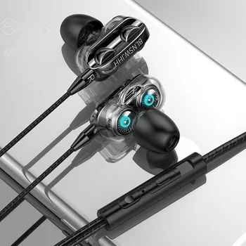 Káblové Slúchadlá Pre Samsung Xiao Vysokej Basy 6D Stereo In-Ear Slúchadlá Športové Slúchadlá Pre Iphone Samsung Huawei Xiao