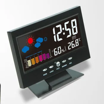 LED Digitálny Projekčný Budík Teplota Teplomer Stôl Času Zobrazovanie Dátumu Projektor Kalendár USB Nabíjačka Tabuľka Led Hodiny