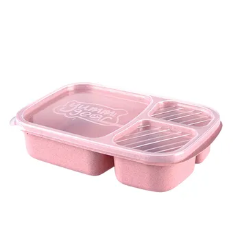 Mikrovlnná Bento Lunch Box Piknik Jedlo Ovocie Kontajner Úložný Box Pre Deti, Dospelých Nízkej Hmotnosti Ľahko Vykonávať Rýchle Dodanie