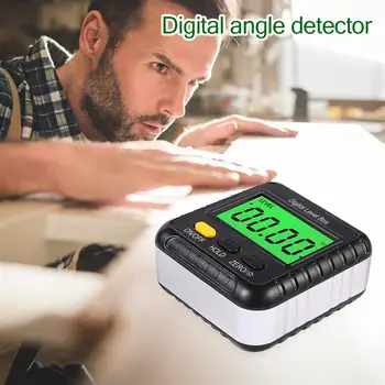 Mini Magnetické Digitálne Inclinometer Úrovni Box Rozchod Uhol Meter Finder Uhlomeru Base Malých Elektronických Uhlomeru Merací Nástroj