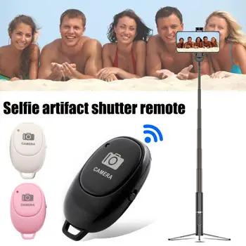 Mini Uzávierky Kamery Diaľkové Ovládanie Bluetooth na Bezdrôtové Selfie Tlačidlo Klikateľné Pre Android Smartfóny IOS Selfie Artefakt Ovládanie