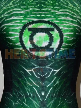 Nové Zelené Superhrdina Kostým 3D Tlač Lycra Spandex Cosplay Zentai Vyhovovali Zelená Superhrdina Tesný Kombinézu s Maskou