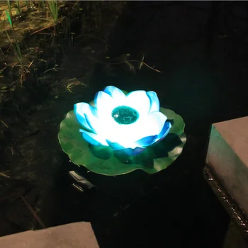 ORY Solárne Svetlá, ktorí Chcú Krajiny Svetlá Rybník Vody Plavák Lotus Svetlá Vonkajšie Nepremokavé Dvore je Záhradné Dekorácie