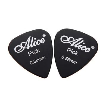 Profesionálne Gitaru Vezme Gitaru Plectrum Alice AP-P 20pcs klesá: 0,58 mm Hladké ABS Gitara Časti, súčasti a Príslušenstvo