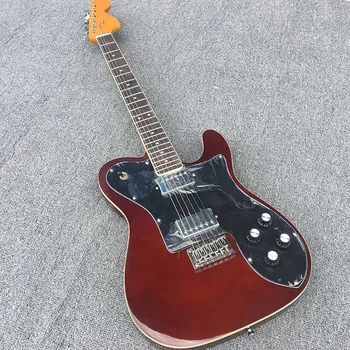 Rýchle dodanie TL Elektrická gitara Rosewood hmatníkom lipa telo Červené Víno Lesklý Povrch možno upraviť