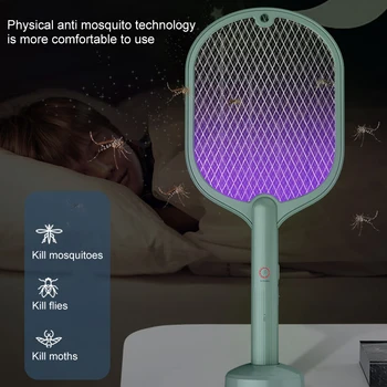 Silný Mosquito Killer Lampa Elektrickým Prúdom Komár Plácačka USB Recharg eable Chybu Zapper Komár Pasce Inteligentná Domácnosť