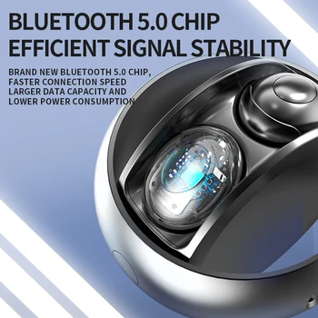 TWS Bluetooth 5.0 Slúchadlá Mini Plnenie Box Bezdrôtové Slúchadlá 9D Stereo Športové Vodotesné Slúchadlá Slúchadlá S Mikrofónom