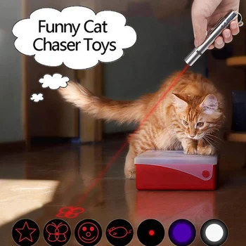 Vtipné Pet LED Laser Cat Hračka Laser Cat Hračka Ukazovateľ Svetelné Pero Interaktívne Hračka Ukazovateľ Pre Pracovné Vyučovanie Školenia Mini Baterka