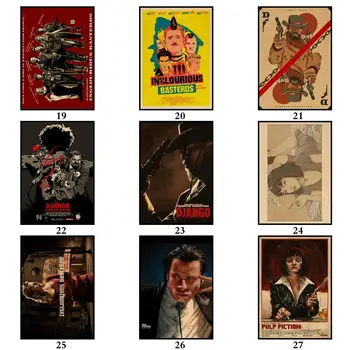 WTQ Retro Plagátu Quentin Tarantino Filmu, Anime Plagáty na Stenu Dekor Plátno na Maľovanie na Stenu Umenie Obrázok Izba Dekor Domova