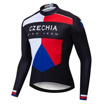 Česká Republika 2020 Zimná Bunda Tenký Fleece Cyklistické Oblečenie MTB Horský Priedušná V prírode, Triatlon Nosenie Cyklistické Oblečenie